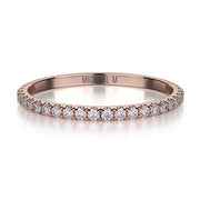 Michael M 18K Rose Gold 0.28ctw Diamond Wedding Band- R706B