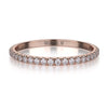 Michael M 18K Rose Gold 0.28ctw Diamond Wedding Band- R706B