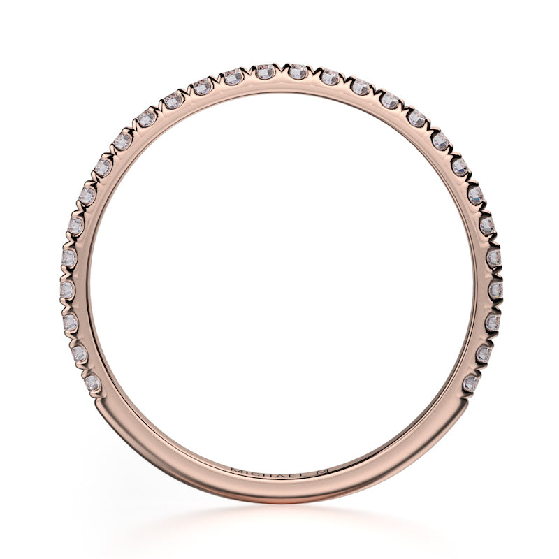 Michael M 18K Rose Gold 0.28ctw Diamond Wedding Band- R706B