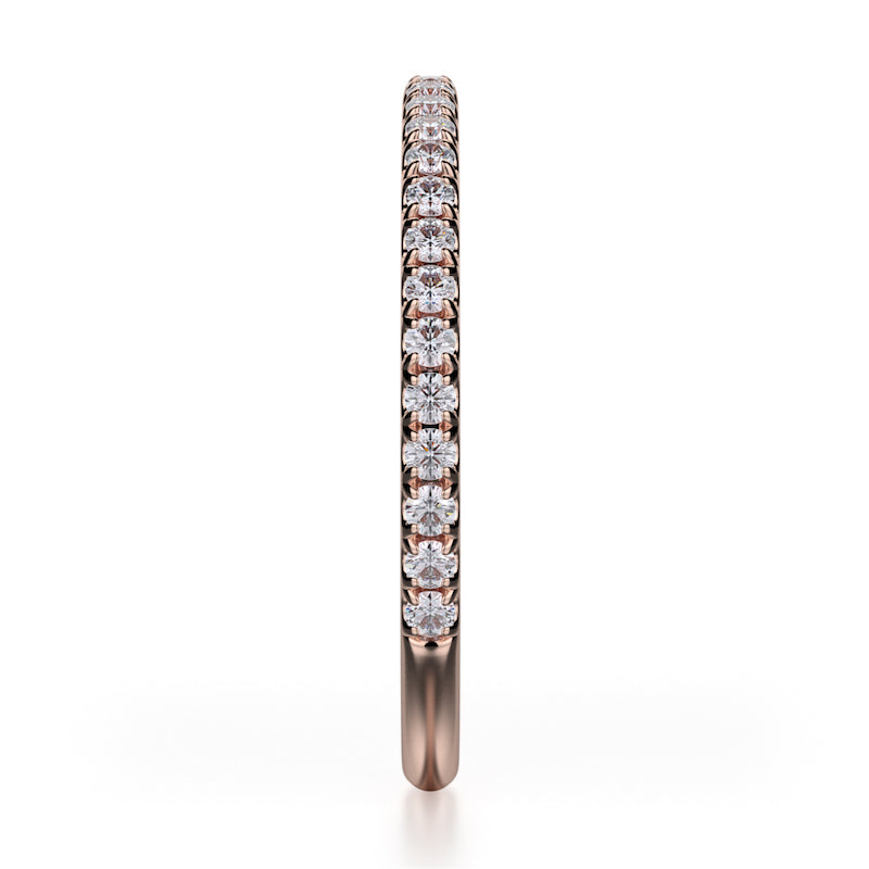 Michael M 18K Rose Gold 0.28ctw Diamond Wedding Band- R706B