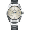 Powered by Grand Seiko's unique Spring Drive caliber, this model features 44GS Contemporary Design, a contemporary take on the design of the 44GS, which was launched in 1967 and formed the cornerstone of the Grand Seiko design philosophy, Grand Seiko Style. The combination of a tempered steel hand and a dial with a thick, silver radiant finish that makes use of Grand Seiko's special technology delivers simple and sophisticated quality that wearers can enjoy at any age, coupled with the elegantly