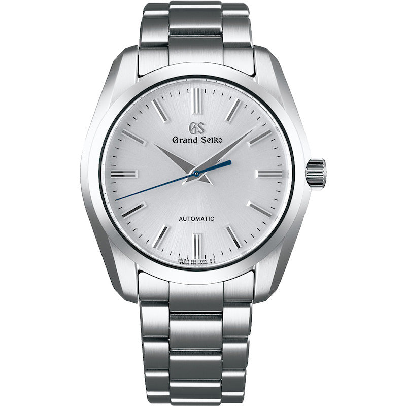 This model retains the Grand Seiko design, with an increased case size giving the watch a greater sense of presence. Equipped with the 9R61 caliber, the watch will run continuously for three days when fully wound, and utilizes the latest hairspring and the MEMS manufacturing processes in its escapement to deliver higher stability of accuracy when in use. Greater stability from the new slim-form watch case back provides an outstanding sense of security for the wearer. Dial Color: Silver. Water Re
