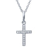 A great gift for a first communion or baptism! This 14K white gold diamond cross necklace is the perfect everyday cross! 