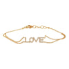 Show your love with this 14K Yellow Gold love bracelet! The perfect gift (with a great price point) for your special someone! 