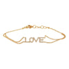 Show your love with this 14K Yellow Gold love bracelet! The perfect gift (with a great price point) for your special someone! 