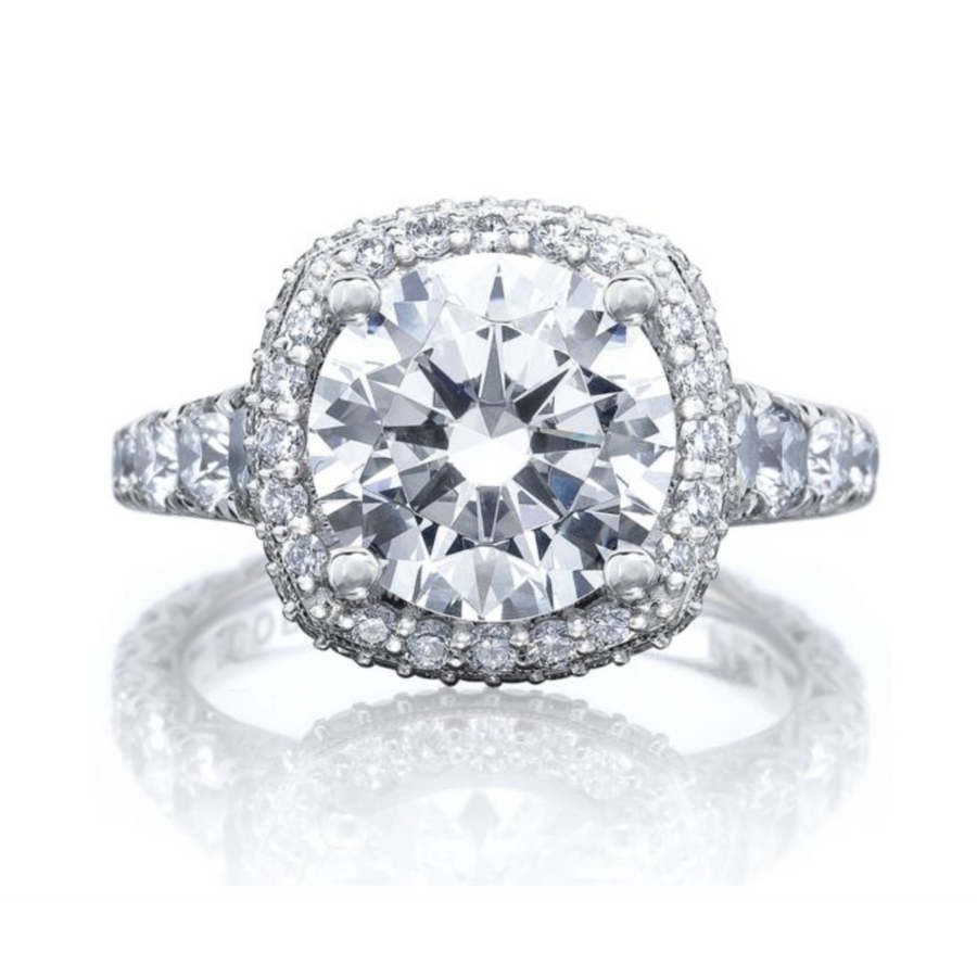 SPECIAL OFFER! When you purchase a 3.00ct center diamond to fit this mounting, it will be 50% off its original price! Special price is reflected below.
