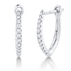 The perfect pair of smaller hoop earrings for everyday wear! Also available in rose and yellow gold. 