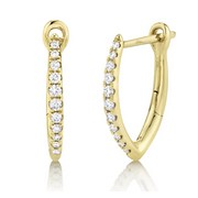 The perfect pair of smaller hoop earrings for everyday wear! Also available in rose and white gold. 
