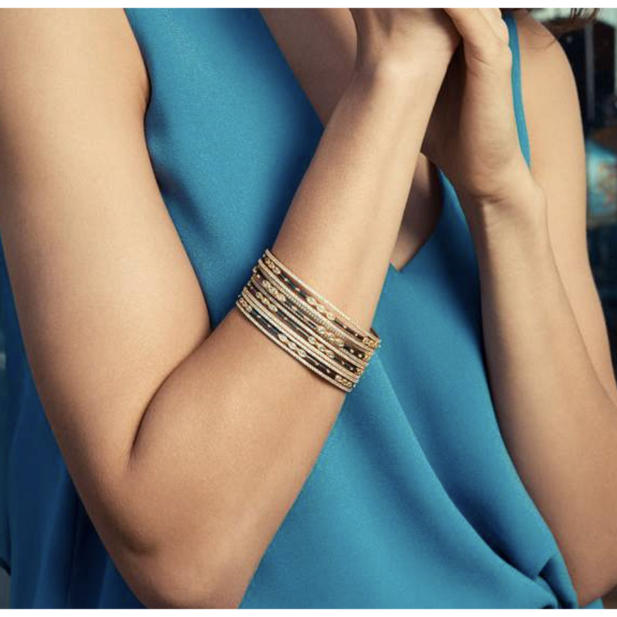 Freida Rothman Signature Marquise Station 3-Stack Bangle Bracelets- YRZB080104B