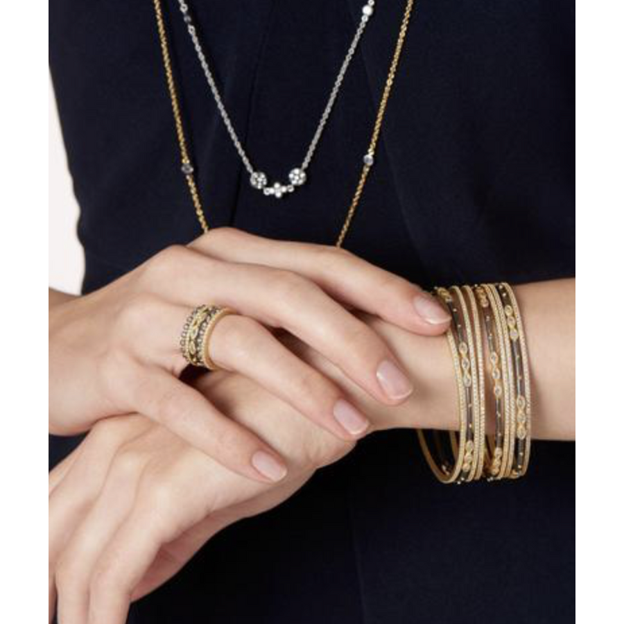 Freida Rothman Signature Marquise Station 3-Stack Bangle Bracelets- YRZB080104B