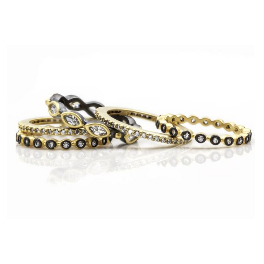 Freida Rothman Signature Marquise Station 5-Stack Ring- YRZR090071B-7