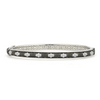 From the JudeFrances Silver Collection, the JudeFrances Silver Delicate Provence Beaded Quad Cuff features sterling silver with black rhodium and the signature brushed JFJ finish and beaded edge.