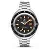 Featuring a stainless-steel case, an updated stainless steel three-link bracelet, uni-directional mineral crystal top ring and C3 SuperLuminova hands and indexes, ZODIACs Sea Wolf conveys the brands commitment to definitive style with timeless heritage. The STP 3-13 automatic movement and sapphire crystal with anti-reflective coating stay true to the quality and style of ZODIAC.Case size: 45 mm x 50 mmCase thickness: 16 mmLug width: 20 mmMovement: AutomaticOrigin: Swiss MadePackaging: Zodiac Bla