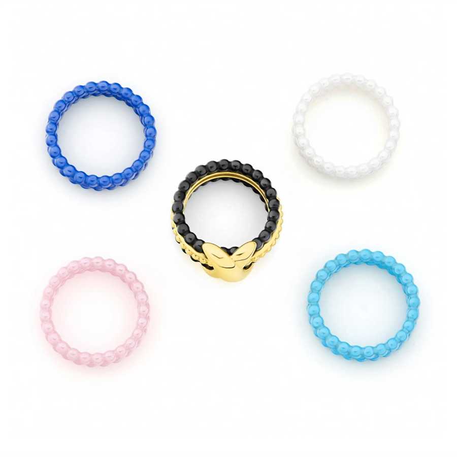 Lagos Caviar Gold Stacking Ring Set- 02-10300