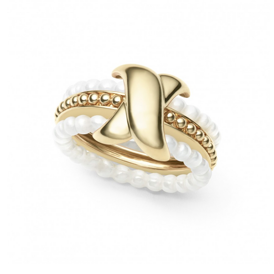 Lagos Caviar Gold Stacking Ring Set- 02-10300