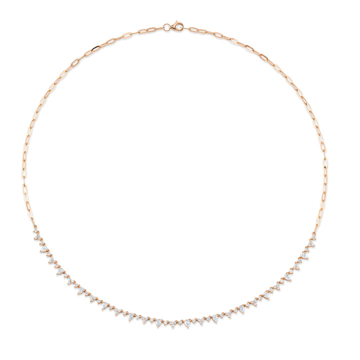 14k Yellow Gold 1.87ctw Diamond Pear Necklace - SC55023062