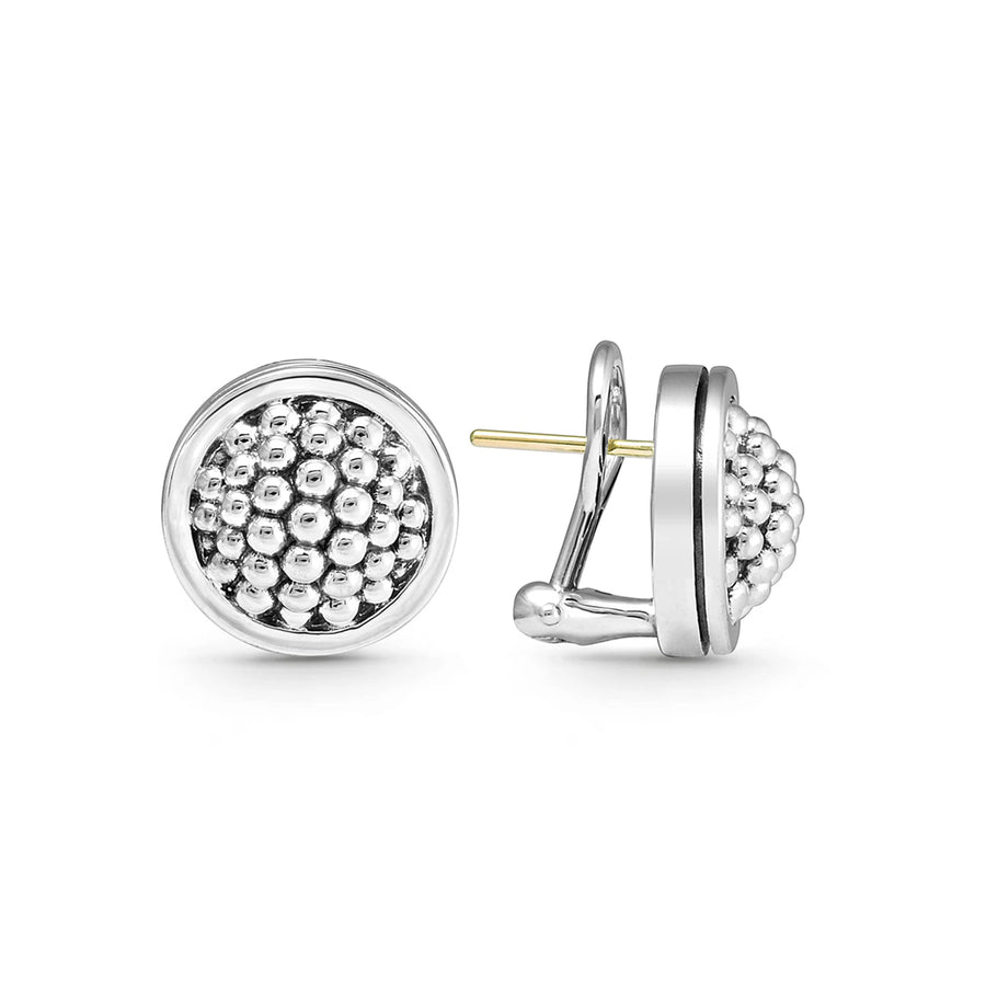 Signature Caviar beads accented with bands of smooth sterling silver on these earrings. Effortless to style for work or weekends.Sterling SilverOmega Clip and PostDiameter 15mmStyle #: 01-80760-15