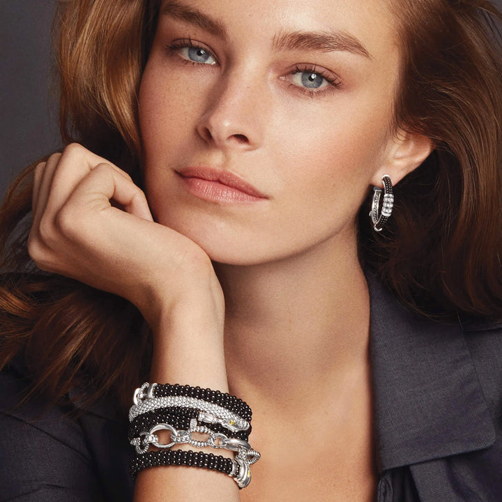 Lagos Signature Caviar Oval Link Bracelet - 05-80585-7