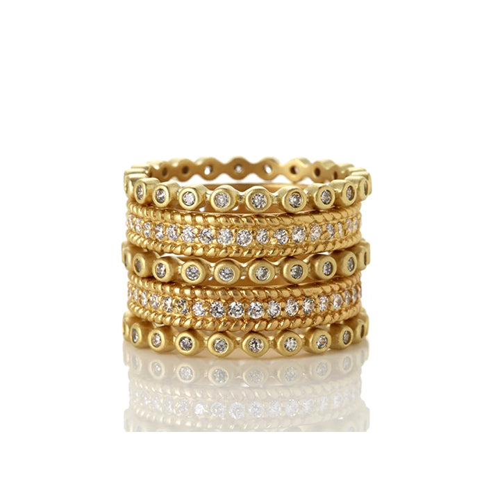 Freida Rothman Signature Pave 5-Stack Ring - PZR0963B