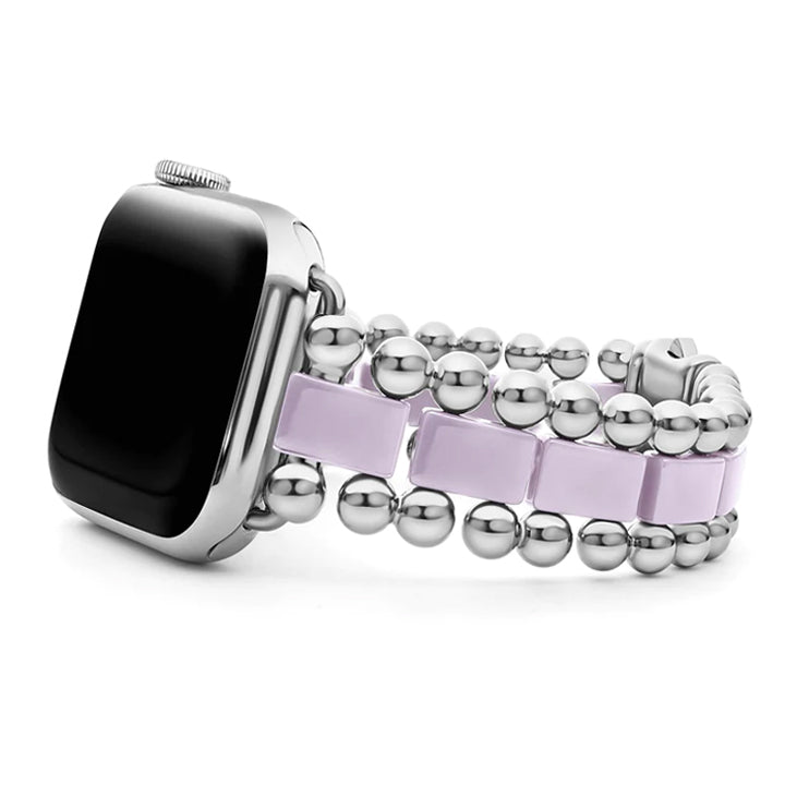 Lagos Smart Caviar Lilac Ceramic & Stainless Steel Watch Bracelet - 12-90009-LV7