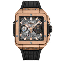 Hublot Square Bang Unico King Gold Blue Ceramic 42mm Mens