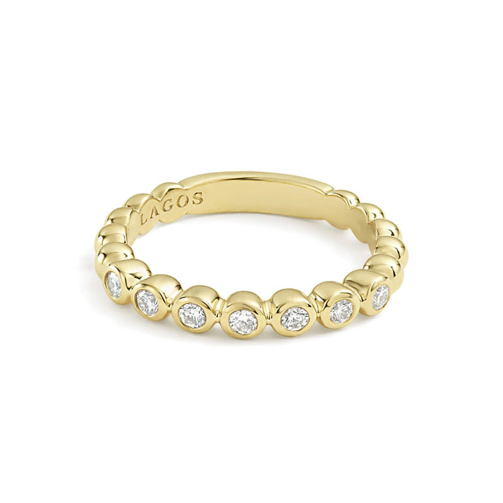 Lagos Caviar Gold Stacking Ring- 02-10222-007