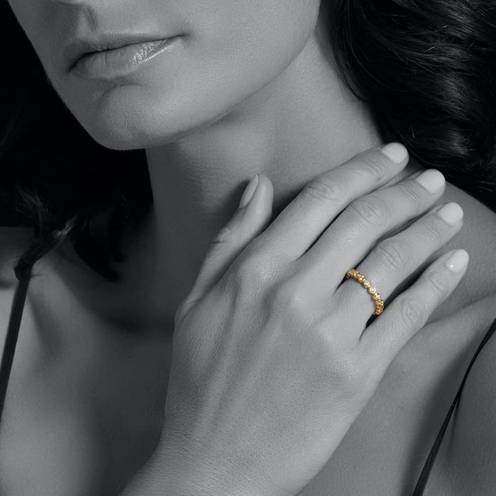 Lagos Caviar Gold Stacking Ring- 02-10222-007