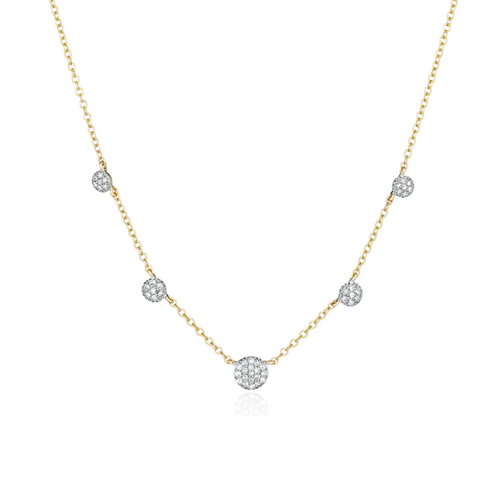 Phillips House 14K Yellow Gold 5 Station Infinity Necklace - N2039DY