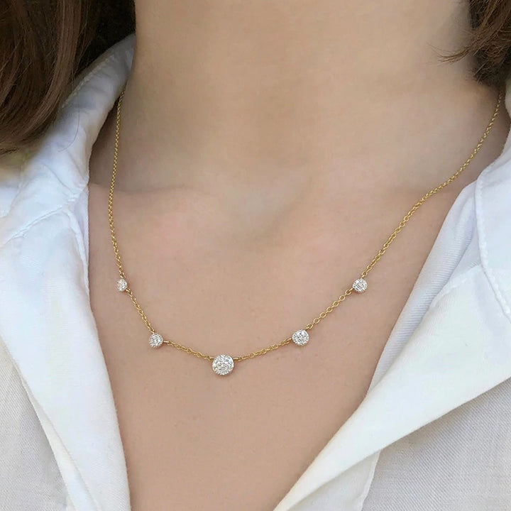 Phillips House 14K Yellow Gold 5 Station Infinity Necklace - N2039DY