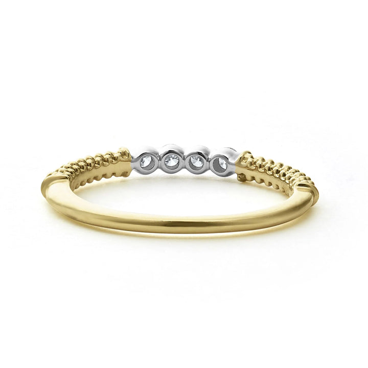 Lagos Signature Caviar Superfine Diamond Stacking Ring - 02-10308-DD7