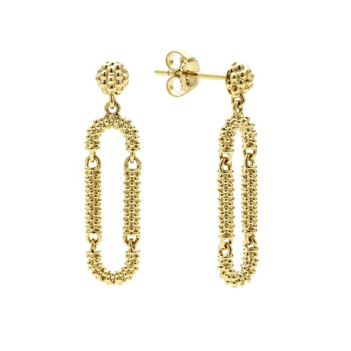 Lagos Signature Caviar Superfine Drop Earrings - 01-11131-00