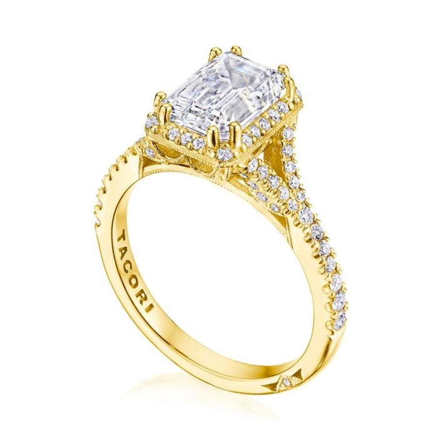 Tacori Dantela 18k Yellow Gold Split Shank Engagement Ring- 2672EC856Y