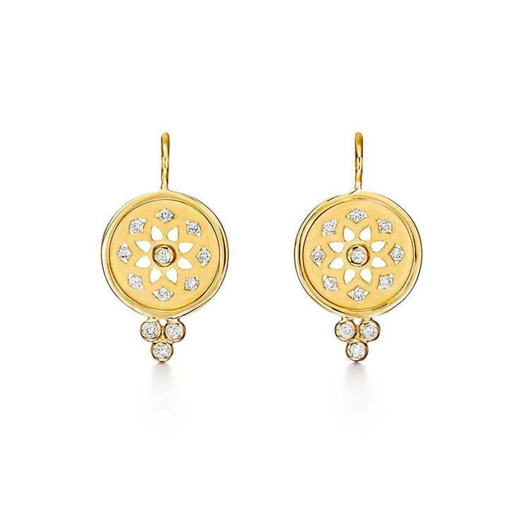 Temple St. Clair 18K Mandala Cutout Earrings - E31804-CUTMAND