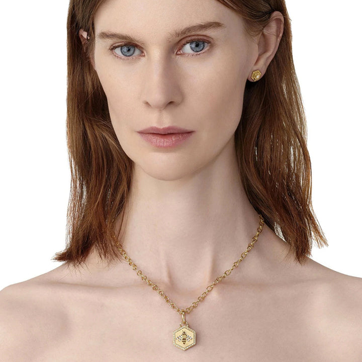 Temple St. Clair 18K Cutout Bee Pendant - P11805-BEECUT