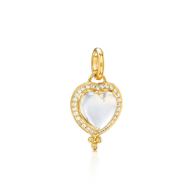 Temple St. Clair 18K Pave Heart Pendant - P55141-PVHRT10