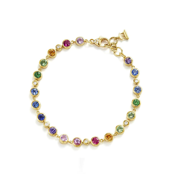 Temple St. Clair 18K Rainbow Link Bracelet - B16144-MXSP4