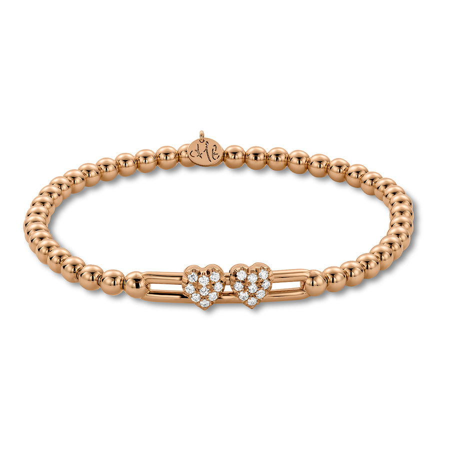 Bracelet from the Tresore Collection in 18 karat rose gold set with high quality white diamonds.