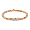 Bracelet from the Tresore Collection in 18 karat rose gold set with high quality white diamonds.