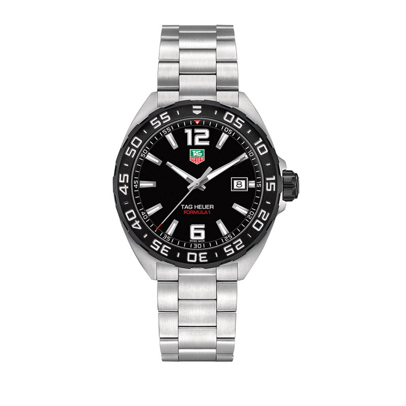 Dial: Black Rhodium plated luminescent indexes Case: 41mm, fine-brushed steel, water resistance 200m Movement: Quartz, swiss made, about 24 months battery life Strap: Fine-brushed Steel
