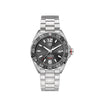 Dial: Grey Dial, Rhodium plated luminescent indexes Case: 43mm, fine-brushed steel, water resistance 200m Movement: Calibre 5, swiss made, 38 power reserve, automatic winding system Strap: fine-brushed steel