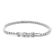 This bracelet from the Tresore collection comes in 18K white, yellow or rose gold, and is set with high quality white diamonds. 