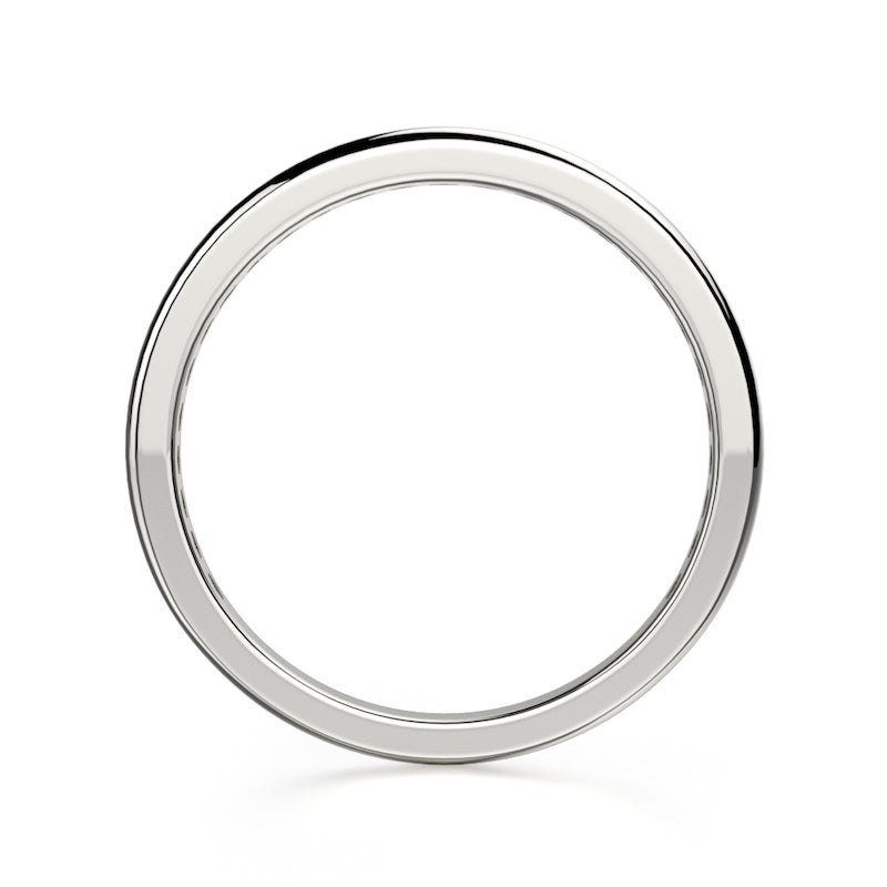 Michael M 18K White Gold 0.46ctw Diamond Channel Set Wedding Band- R461B
