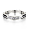 Michael M 18K White Gold 0.46ctw Diamond Channel Set Wedding Band- R461B