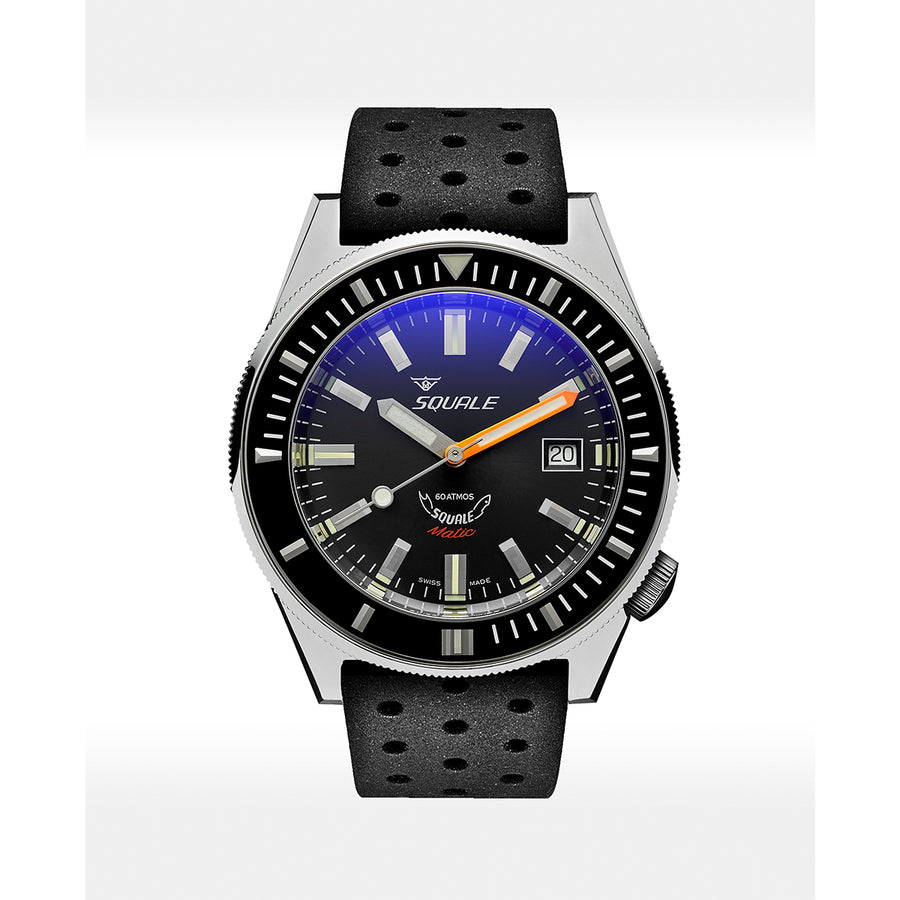 Squale Matic Grey Rubber Watch- MATICXSA.NMT