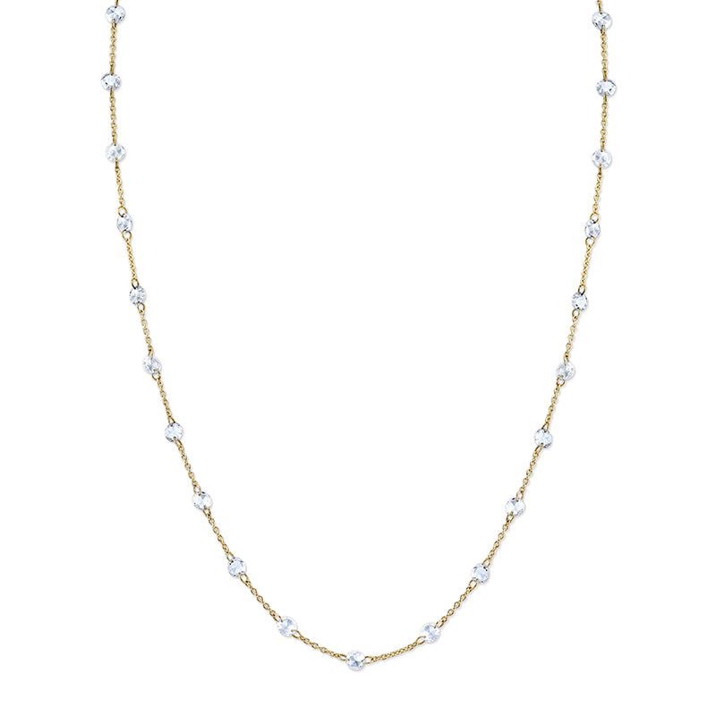 Sloane Street 18k Yellow Gold Rose Cut Diamond Necklace- SS-CH013-WD-Y