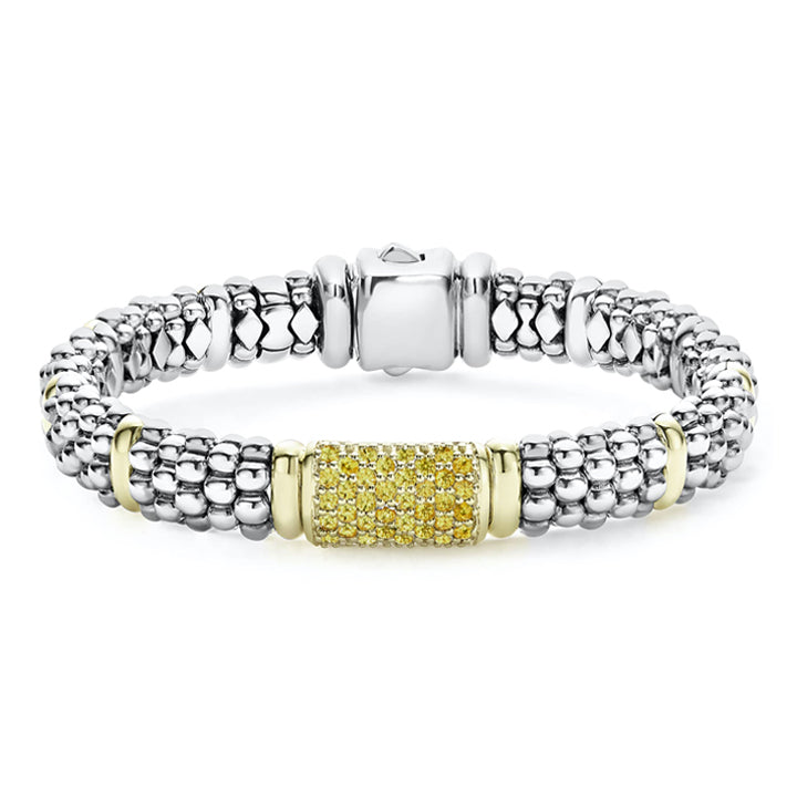 Lagos Signature Caviar Yellow Sapphire Bracelet - 05-80285-YS7