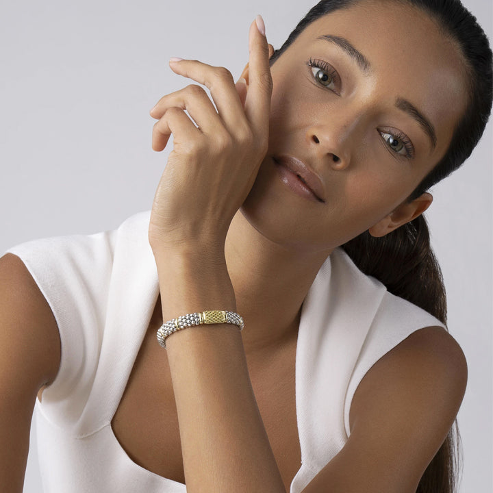 Lagos Signature Caviar Yellow Sapphire Bracelet - 05-80285-YS7