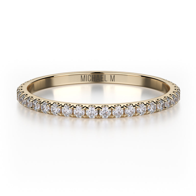 Michael M 18K Yellow Gold 0.28ctw Diamond Wedding Band- R706B