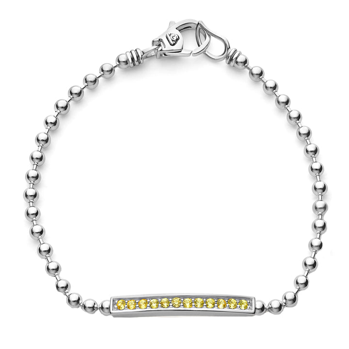 Lagos Caviar Spark Yellow Sapphire Beaded Bracelet - 05-81238-YSM